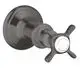 AXOR-HG-AXOR-Montreux-Absperrventil-Unterputz-mit-Kreuzgriff-Brushed-Black-Chrome-16871340 gallery number 1